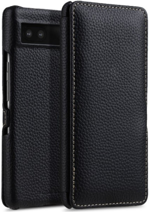 StilGut - Google Pixel 6a Tasche Book Type mit Clip Schwarz