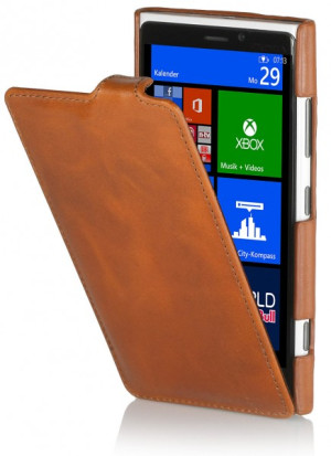 StilGut - UltraSlim Case für Nokia Lumia 920 aus Leder Navyblau