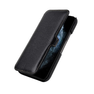 StilGut - iPhone 12 mini Tasche Book Type mit Clip Cognac Antik