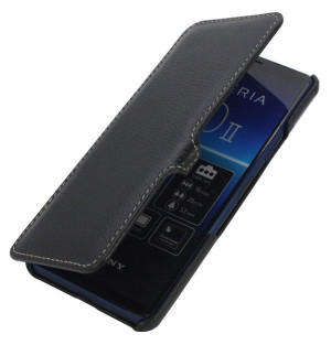 StilGut - Sony Xperia 10 II Tasche Book Type mit Clip Schwarz