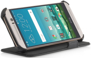 StilGut - Handyhülle für HTC One M9 "UltraSlim" mit Standfunktion