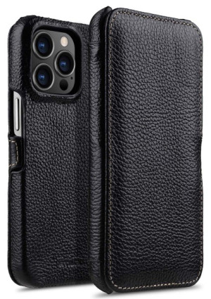 StilGut - iPhone 13 Pro Max Tasche Book Type mit Clip Schwarz