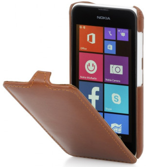 StilGut - UltlraSlim Case für Nokia Lumia 530 Cognac