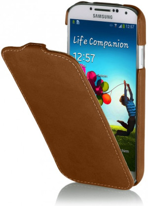StilGut - UltraSlim Case für Samsung Galaxy S4 i9500 and i9505 Old Style Navyblau