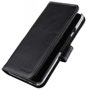 StilGut - Google Pixel 4a Flip Cover Talis mit Kartenfach Schwarz