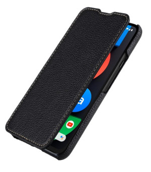 StilGut - Google Pixel 4a 5G Case Book Type Schwarz Nappa