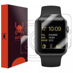 Skinomi - Displayschutzfolie für Apple Watch 38 mm TechSkin für Vorder- und Rückseite