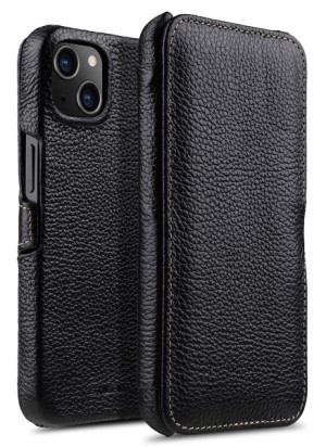 StilGut - iPhone 13 Tasche Book Type mit Clip Schwarz