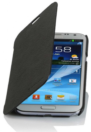 StilGut - Ledertasche "Book Type" für Galaxy Note 2 N7100