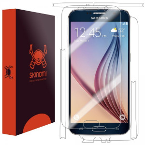 Skinomi - Schutzfolie für Galaxy S6 Vorder- und Rückseite