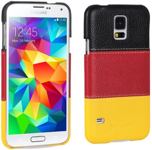 StilGut - Cover aus Leder "Deutschland-Edition" Samsung Galaxy S5