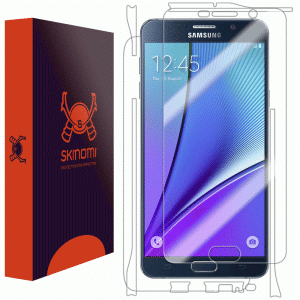 Skinomi - Displayschutzfolie für Galaxy Note 5 TechSkin für Vorder- und Rückseite
