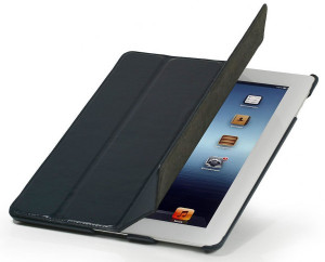 StilGut - Couverture Case aus Leder für iPad 3 and iPad 4 Khaki Vintage