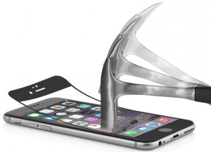 StilGut - Panzerglasfolie für iPhone 6 Plus and 6s Plus 2er-Pack schwarzer Rand