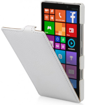 StilGut - UltraSlim Case für Nokia Lumia 930 aus Leder Weiß