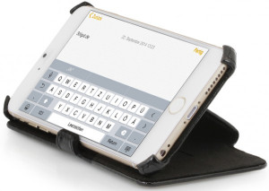 StilGut - Handyhülle für iPhone 6 Plus V2 "UltraSlim" Schwarz Vintage