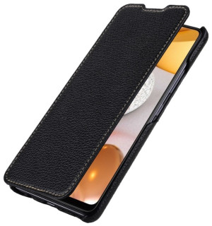 StilGut - Samsung Galaxy A42 5G Case Book Type Cognac Antik