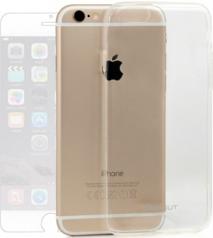 StilGut - Ghost, Schutzhülle inkl. Schutzfolie für iPhone 6 Plus