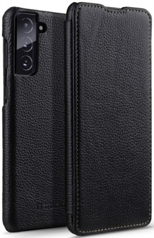 StilGut - Samsung Galaxy S21 Plus Case Book Type Schwarz Nappa