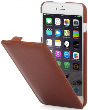 StilGut - Handyhülle für iPhone 6 Plus "UltraSlim" aus Leder Schwarz Chester