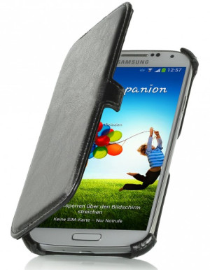 StilGut - Tasche mit Kartenfach für Samsung Galaxy S4 i9500 and i9505 Weiß
