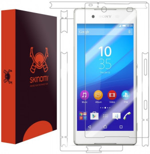 Skinomi - Displayschutzfolie für Xperia Z3+ TechSkin für Vorder- und Rückseite