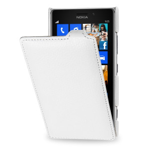 StilGut - UltraSlim Case für Nokia Lumia 925 aus Leder Mandarin