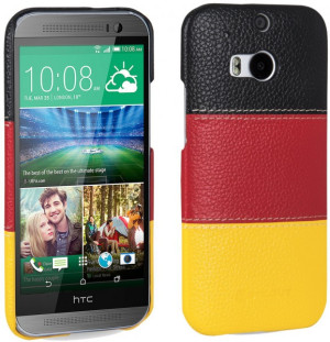 StilGut - Cover aus Leder "Deutschland-Edition" für HTC One M8 / M8s