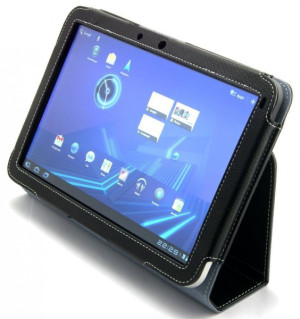 StilGut - Scarsela Luxus Ledertasche für Motorola Xoom Tablet