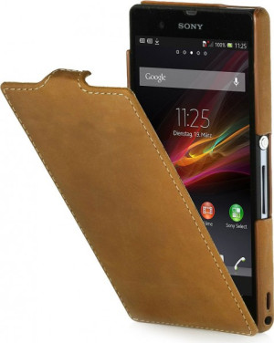 StilGut - UltraSlim Case für Sony Xperia Z Old Style Sand Beige