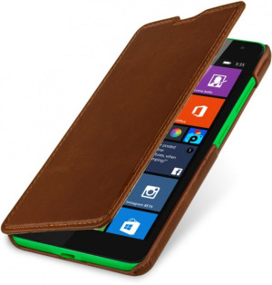 StilGut - Handyhülle für Microsoft Lumia 535 "Book Type" ohne Clip Schwarz