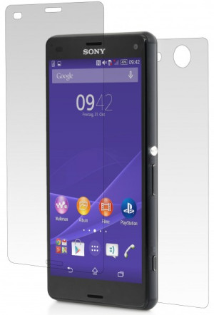 StilGut - Panzerglasfolie für Sony Xperia Z3 Compact Vorder- Rückseite