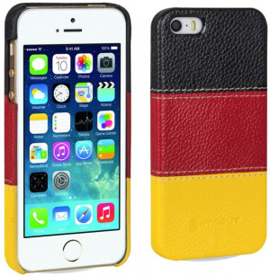StilGut - Cover aus Leder "Deutschland-Edition" für iPhone 5 and 5s