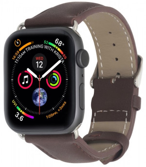 StilGut - Apple Watch 42/44 mm Armband aus Leder Taupe