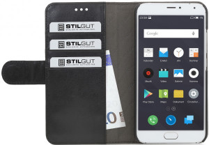 StilGut - Meizu MX5 Hülle „Talis“ mit Kreditkartenfach