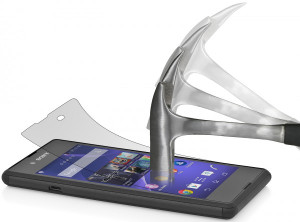 StilGut - Displayschutzfolie Panzerglas für Sony Xperia E3 (2er-Pack)