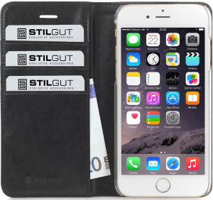 StilGut - Handyhülle für iPhone 6 Plus "Talis" Marsala Braun