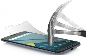 StilGut - Displayschutzfolie "Panzerglas" für Google Nexus 6 2er-Pack
