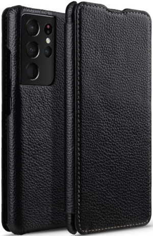 StilGut - Samsung Galaxy S21 Ultra Case Book Type Schwarz