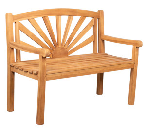 Gartenbank Sonne Teak 120 cm