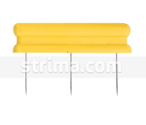 Listwa z igłami do mocowania tkanin, dł. 20 mm, żółta