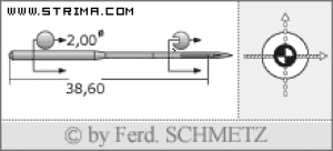 Igła SCHMETZ do maszyny do szycia [G08] - Schmetz
