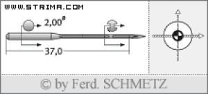 Igła SCHMETZ do maszyny do szycia [G06] - Schmetz