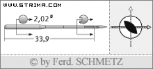 Igła SCHMETZ do maszyny do szycia [G03] - Schmetz