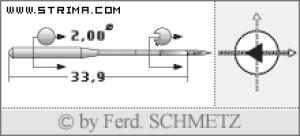 Igła SCHMETZ do maszyny do szycia [G03] - Schmetz