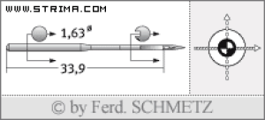 Igła SCHMETZ do maszyny do szycia [G03] - Schmetz