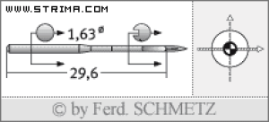 Igła SCHMETZ do maszyny do szycia [G01] - Schmetz