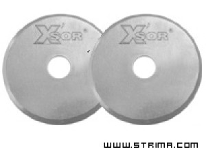 Ostrze noża krążkowego 18 mm, proste, śr. wewn. 4 mm, 2 szt. - Donwei