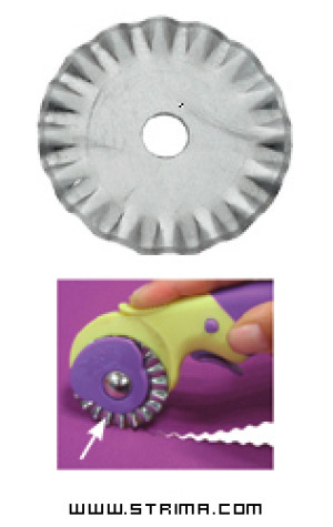 Ostrze noża krążkowego 45 mm, ząbkowane - Donwei