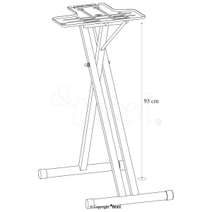 Podstawa do prasowalnic parowych Apollo, wysokość 93 cm - Texi